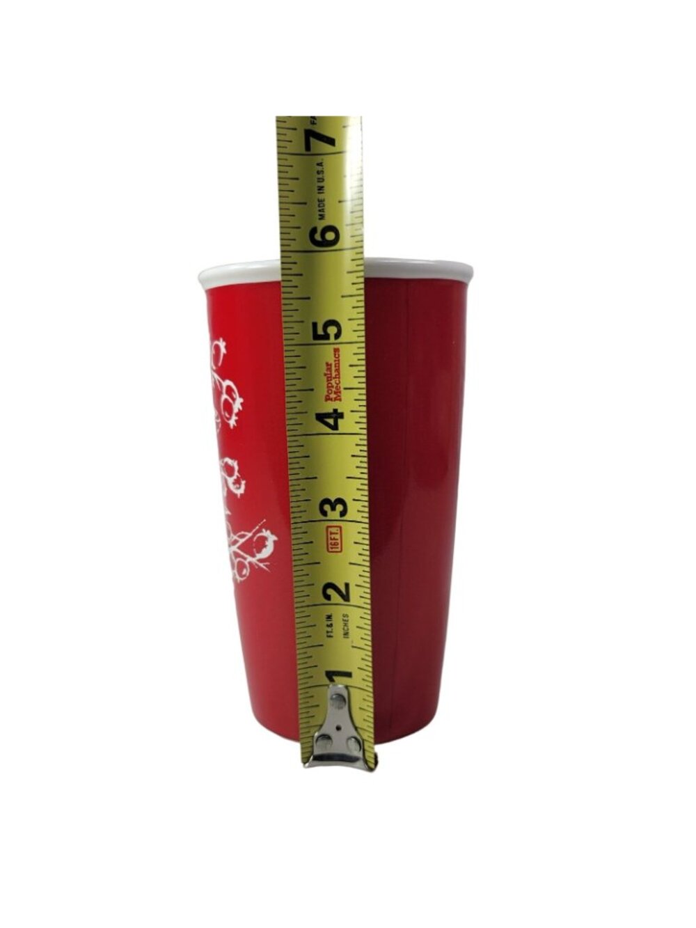 Starbucks 2016 Winter Bird Travel Tumbler Mug Red 12oz Mermaid Logo No Lid NWOT - Picture 8 of 8